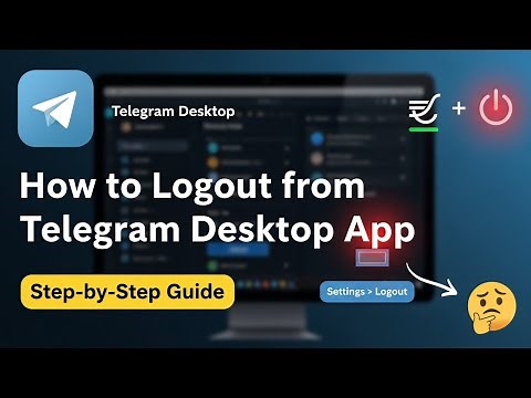 How to Logout from Telegram Desktop App | Step-by-Step Tutorial