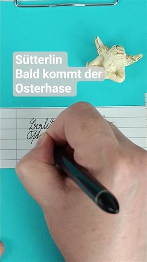Bald kommt der Osterhase #sütterlin #deutscheschrift