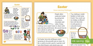 EYFS Easter Home Learning Challenges Reception FS2