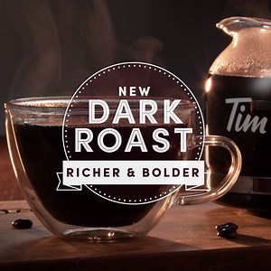 2.3K views · 52 reactions | Introducing our new Dark Roast ☕. 100% premium Arabica beans roasted to perfection, for a brew that's richer & bolder than ever before. | Tim Hortons Cafe and Bake Shop | Facebook