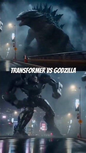 Transformer vs Godzilla #transformers #godzilla #explore #fyp #ai #shorts #monsterverse #viralshorts