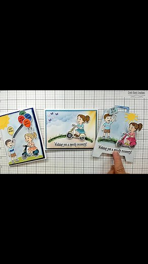 It's a fun interactive Glide and Slide card! | Creek Bank Creations