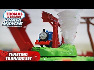 UNBOXING MAINAN KERETA API THOMAS AND FRIENDS TRACKMASTER TWISTING TORNADO SET REVIEW
