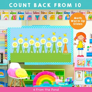 Counting Back From 10 Number Warm Up Slides