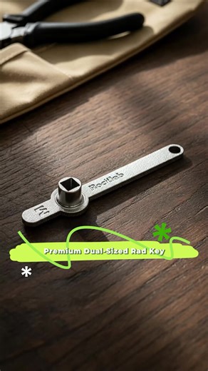 The Ultimate Radiator Key - Dual-Sized Imperial & Metric - Premium Stainless Steel Rad Key for Efficient Heating Maintenance - Essential Plumbing Tool | Patented Bleed Key Design
