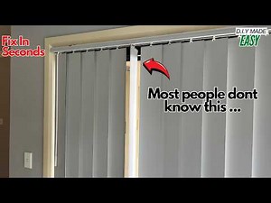 How to fix vertical blinds in seconds