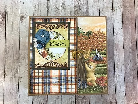 MINI ALBUM TUTORIAL PART 1 BEARY FUN RETREAT SHELLIE GEIGLE JS HOBBIES AND CRAFTS