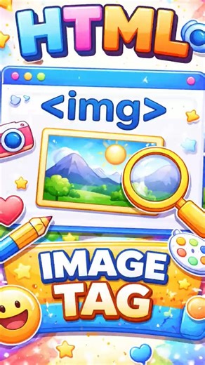 image tag in html with complete working code #webdevelopment #frontendcourse #html #cartoon