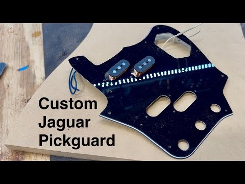Making a Custom Fender Jaguar Pickguard | Luthier Build Process (No Talking)