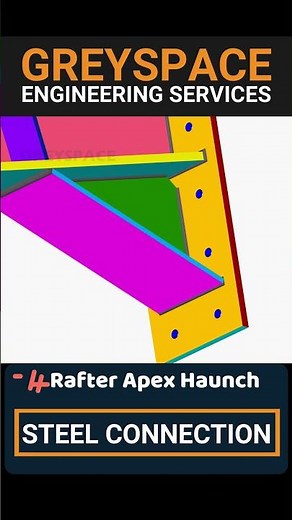 steel connection details | steel connections | Haunch moment connection | 3D animation