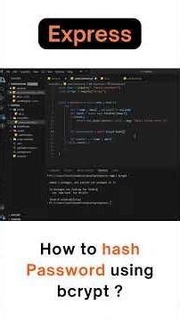 How to Hash Password in Node.js 🔐 (bcrypt Tutorial)