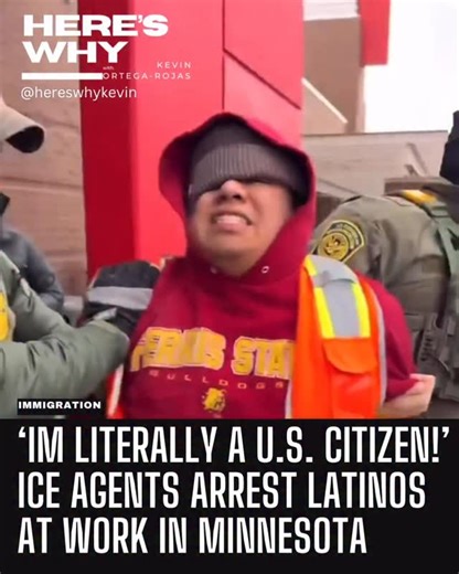 Here’s Why w/ Kevin Ortega-Rojas on Instagram: "Another video from the unlawful arrest of two U.S. citizens at a Target store in Richfield, Minnesota. Jonathan Aguilar Garcia and Christian Miranda Romano (both teenagers) were detained by federal agents led by Border Patrol Chief Greg Bovino. Christian’s family said they’ve been in contact with ICE but agents refuse to release him despite the fact that he is a minor with no criminal history and he is a U.S. citizen. - - - #HeresWhy #BreakingNews 