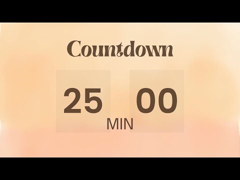 🍑 25-Minute Classic Timer | Peachy Calm Focus Session (Pomodoro Style)