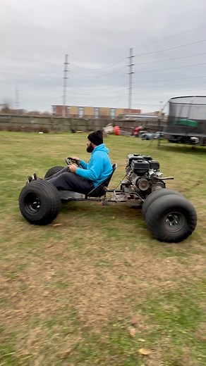 2.2M views · 39K reactions | Double Dually Go Kart First Ride  #reels #dually #gokart #diy #fabrication #custommade #project #testing #firstdrive #fun #fyp | Buildadadgarage | Facebook