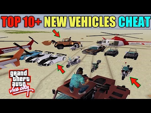GTA Vice City | TOP 10 | Cheat Codes (New Vehicle) | GTA Vice City Car Cheats | SHAKEEL GTA
