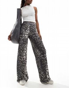 ASOS Design - Pantalon large à imprimé léopard | ASOS