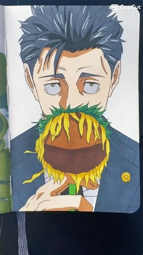 Drawing Higuruma from Jujutsu Kaisen #shorts #foryou #anime