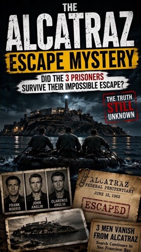 The Alcatraz Escape Mystery 🔒 | Did They Really Survive? #Shorts
