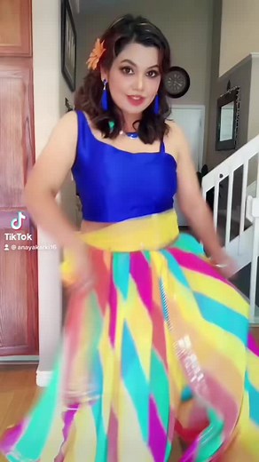 Vibrant Twirling Skirt Dance in Home Setting