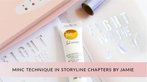 5.3K views · 174 reactions | Check out this tutorial video by media team member, Jamie Pate, as she shares how to use the MINC Texture Paste and foil a page for her Storyline Chapters insert! Find MINC Texture paste in or online at JOANN Fabric and Craft Stores! | Heidi Swapp | Facebook