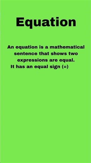 What Is an Equation? 🤔 Equal Sign Explained!