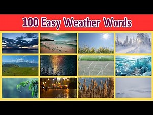 100 Easy Weather Words and Meanings for Kids 🌦️ | Simple Meanings & Fun Learning