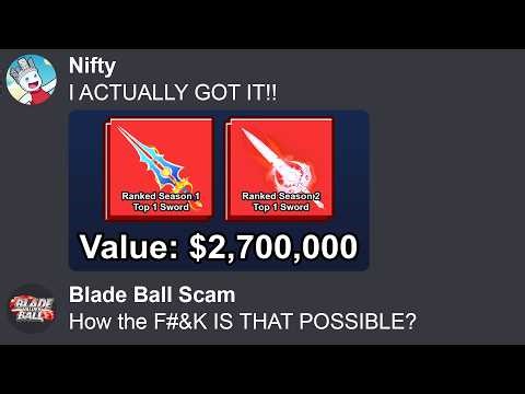 Buying #1 Swords From Blade Ball Scammers, Then Telling Them I Actually Got It!