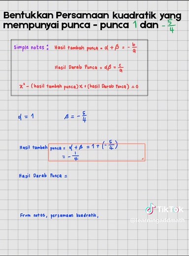 Addmath Form 4 (Chapter 2) #addmaths #form4 #spm #studying #studytok #simplequestion #fyp #foryou