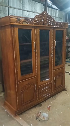 fancy wooden showcase#woodworking