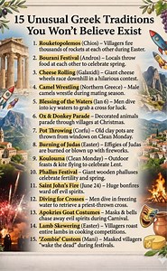 Do you LOVE Greece? Discover 15 quirky, colorful, and completely unexpected customs that make Greek culture unforgettable. Which one would you dare to try? | Greece Is Really Cool