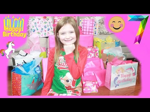 OPENING BIRTHDAY PRESENTS!!! Jaycee's 7th Birthday!