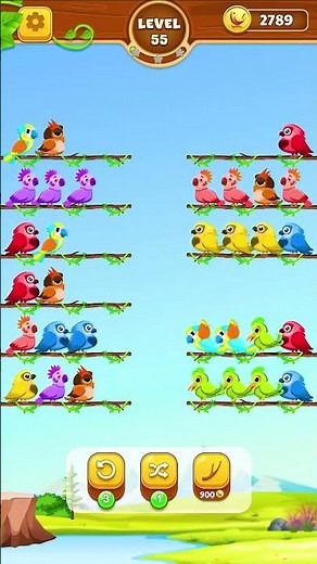 Bird Sort Game Level 55