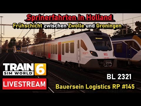 🔴 [LIVE] Frühschicht in Holland | Sprinterfahrten zwischen Zwolle und Groningen | BL RP #145