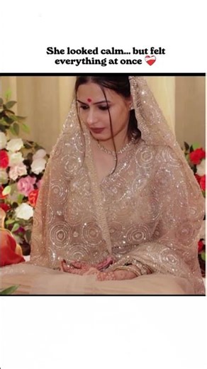 That silent bridal emotion no one can explain 🥹✨#EmotionalBride #WeddingVibes #IndianWedding