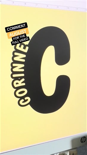 Perfect name decals with your Cricut