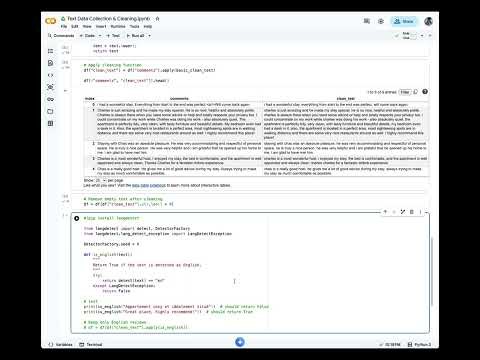 Text Mining with Python Tutorial #1: Data Cleaning on Airbnb Reviews and Listings