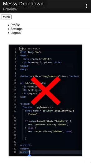 Build a Dropdown Using Your Phone 😳 (HTML Only) #html #htmltutorial #javascript