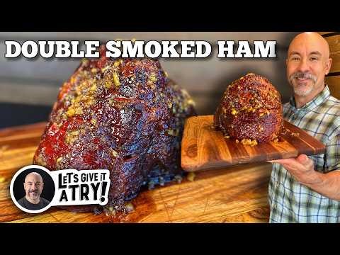 Double Smoked Ham in the Blackstone Pellet Smoker Combo