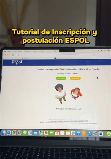 TUTORIAL DE INSCRIPCIÓN Y POSTULACIÓN PARA EL EXAMEN DE ADMISIÓN A LA ESPOL #espol #admisión2026 #ingresouniversitario #admisiónEspol #examendeadmisión