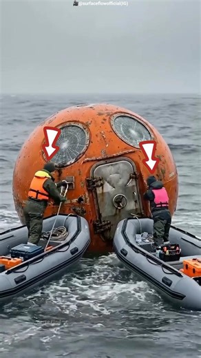 Soldiers Repair Survival Capsule in the Middle of the Sea #shots #facts