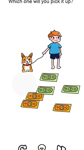 Brain out level 71 which one will you pick it up Walkthrough and solution