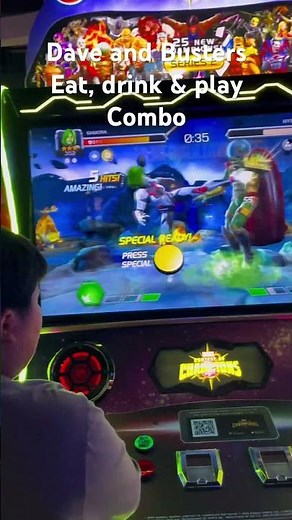 Dave and Busters Eat, drink & play combo. $19.99