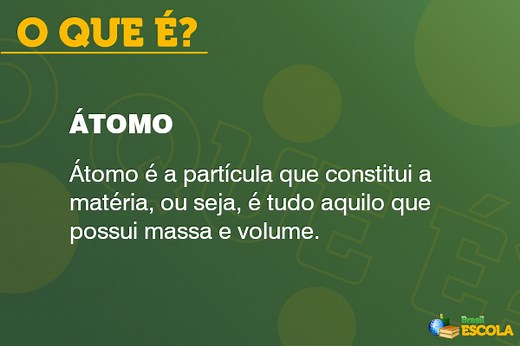 O que é átomo? - Brasil Escola