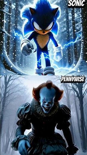 Sonic Team VS Pennywise, battle animation😱😱 #shots