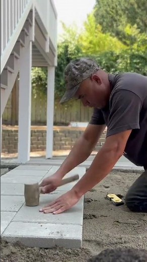 How to install 12”x12” pavers pretty quick and easy!!