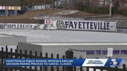 Decision-making process behind cancelling class for Fayetteville Public Schools