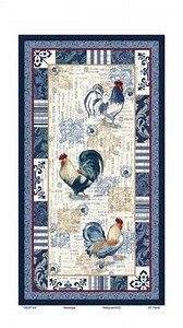 The American Pride collection by Geoff Allen is a captivating fusion of traditional motifs and patriotic charm. It features a medley of roosters, paisleys and other traditional motifs. The color palette pays homage to the American flag using colors of red, blue and cream. Each fabric in this group tells a story of Americana, celebrating the rich tapestry of the nation’s heritage. Two panels in this collection will kickstart your next project. The block panel is perfect for making placemats or pi