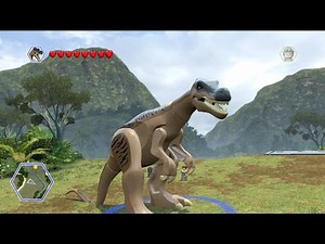 LEGO Jurassic World - Baryonyx Free Roam Gameplay [HD]