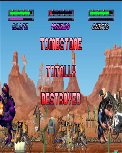 Rampage through time playstation 1 old west gameplay | RiceBear Gaming