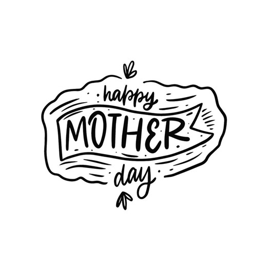 Happy Mother's Day Hand-drawn Banner SVG (digital Download) - INSTANT DOWNLOAD - Etsy